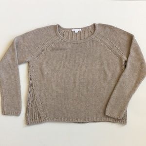 NWT Duffy Chunky Knit Open Weave Back Sweater